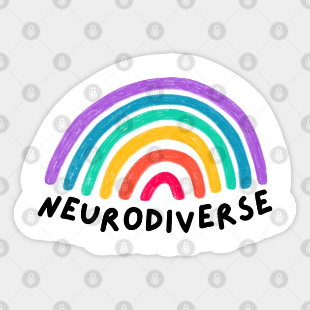 Neurodiverse Sticker by applebubble